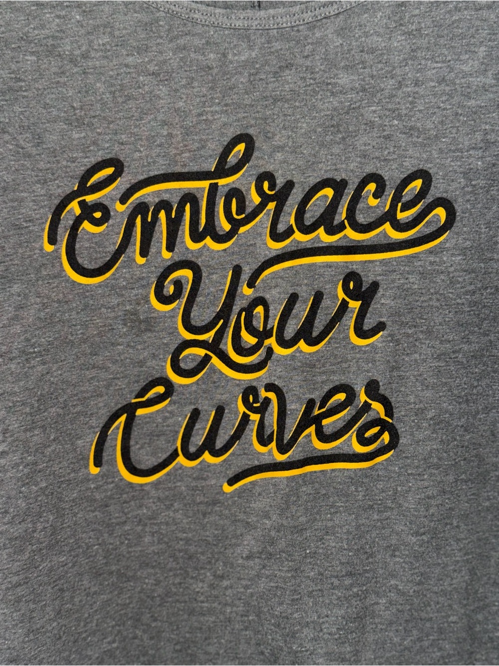 Torrid Gray Tank "Embrace Your Curves" - Picture 2 of 7